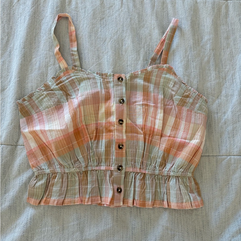 NWOT Lucky Brand Striped Crop Top size Small